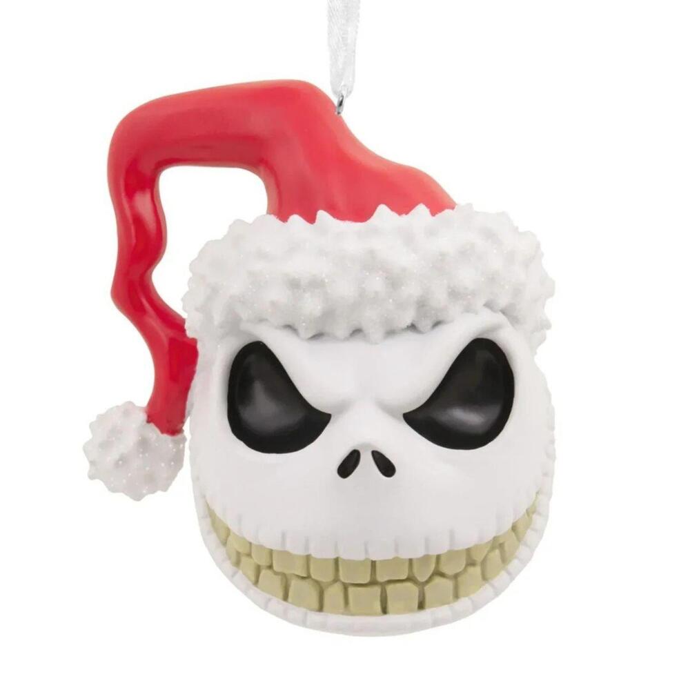 Hallmark Disney Nightmare Before Christmas Jack Skellington Santa Hat Ornament